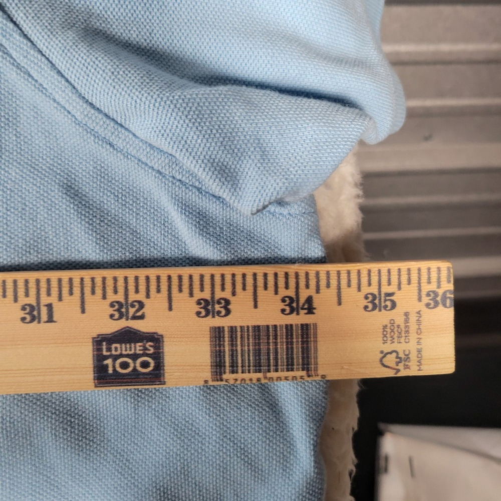 B+T Polo Shirt Mens 4XT Light Blue Short‎ Sleeve Pique Knit Big & Tall Classic - Picture 2 of 12